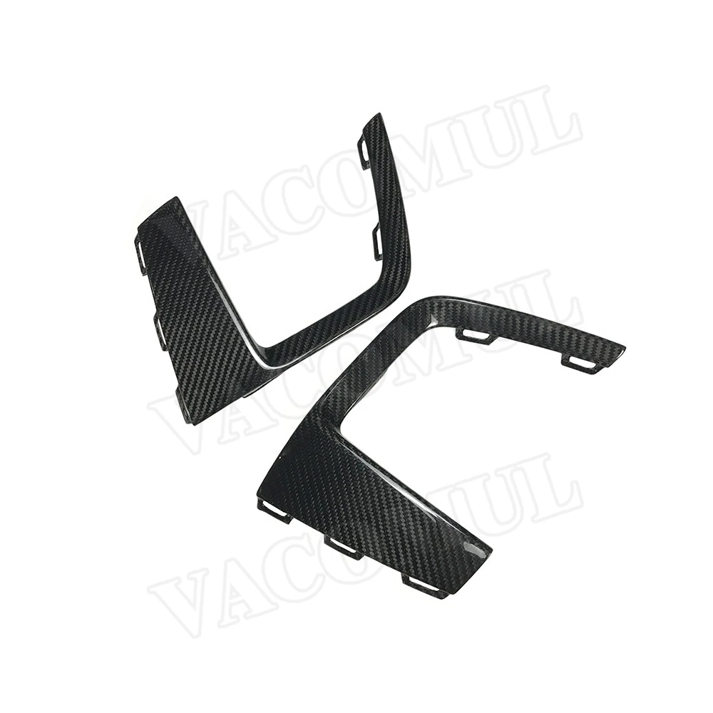 2 шт./компл. углеродного волокна передние противотуманные фары разветвители ламп