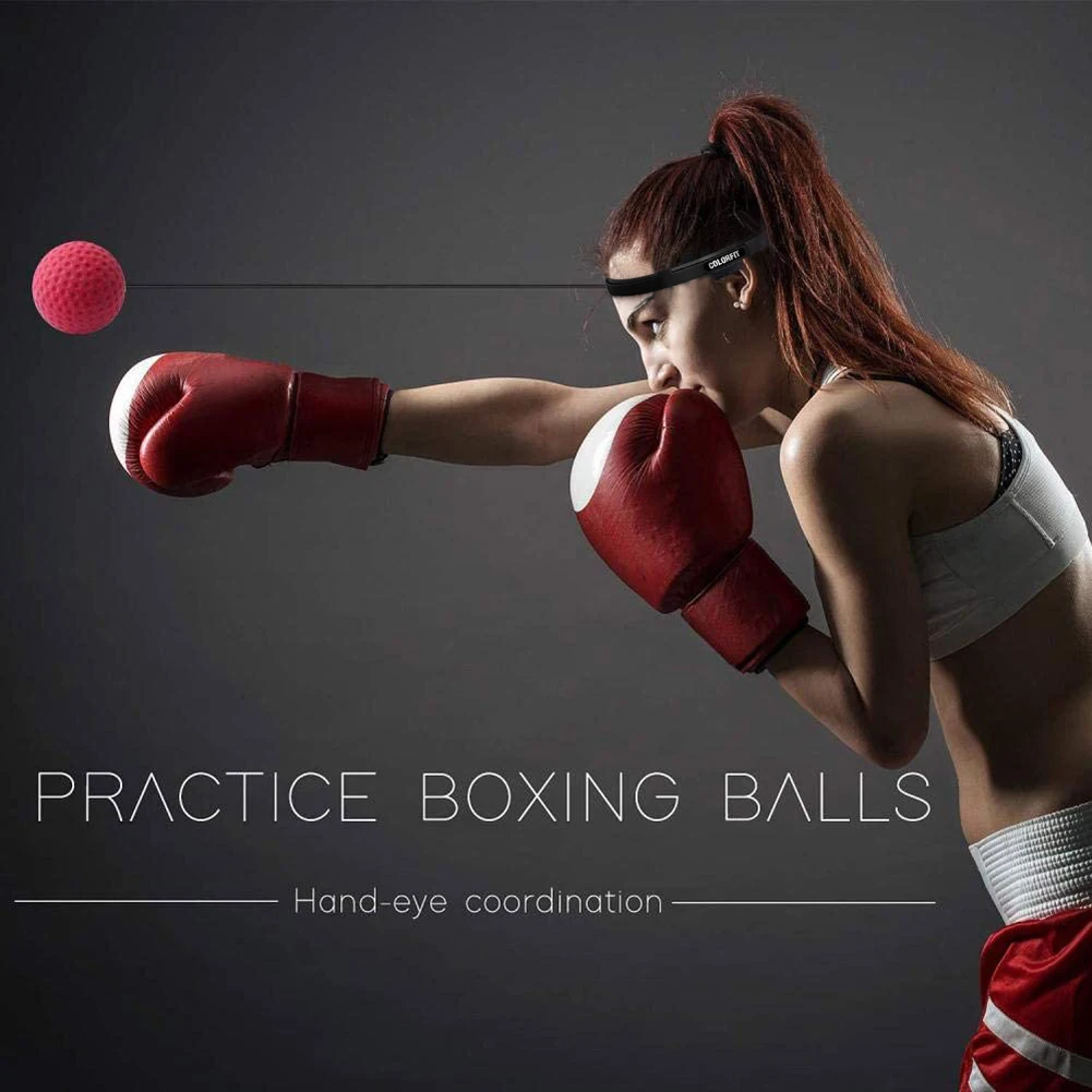 

Boxing Reflex Speed Balls with Headband Muay Thai Hand Eye Training Punch Ball for Effective Working-out Accessories