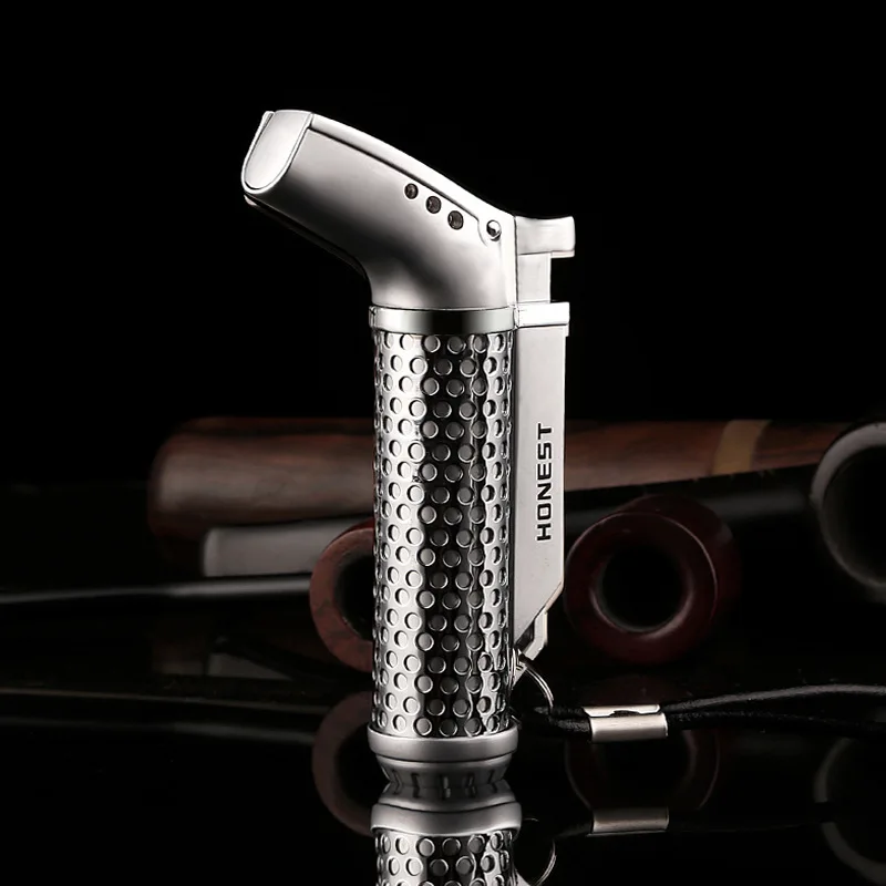 Новый Пистолет-распылитфонарь струйная зажигалка Бутановая трубка газ турбо