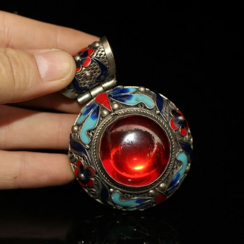 

Лидер продаж, старое тибетское серебро, перегородчатое искусство, изготовленное китайскими старыми ремеслами для женщин и мужчин, модные аксессуары