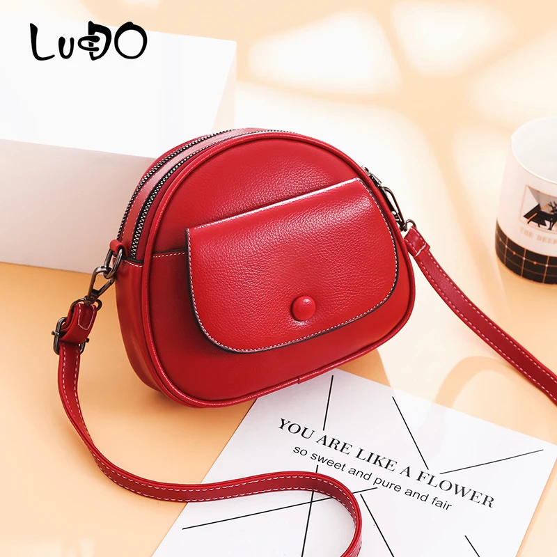 

LUCDO Women Designer Shoulder Bag Mini Fashion Cute Leather Crossbody Messenger Bags Ladies Handbags Purse Sac Bolsa Feminina