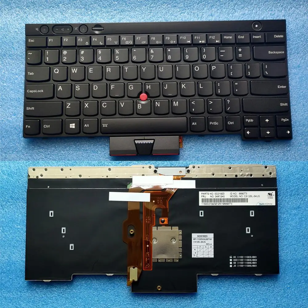 Новая Оригинальная английская клавиатура с подсветкой для Thinkpad T530 T530i W530 T430 T430i
