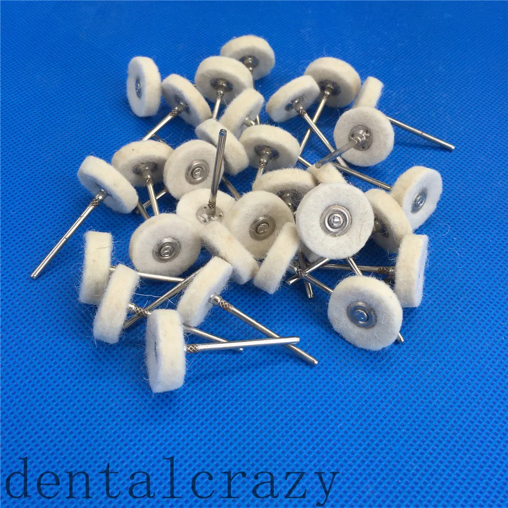 30 шт./пакет зубная лаборатория полировка шерсти колеса щетки боры для