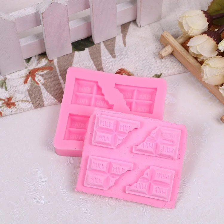 

Rectangle Half Block Chocolate Alphabet Mould Liquid fondant cake decoration silicone mold DIY chocolate baking tools