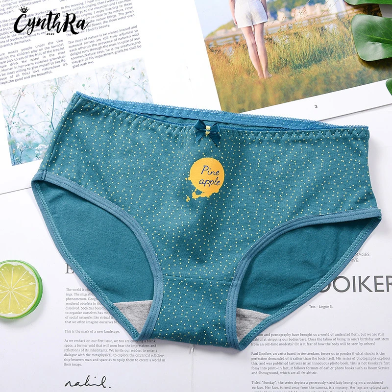 CYNTHRA нижнее белье женское 5 шт новинка средняя талия хлопок треугольные трусики