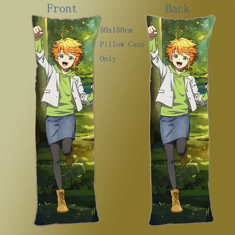 

Anime Dakimakura Body Pillow Case Yakusoku No The Promised Neverland Emma cover decorative pillowcases home decoration