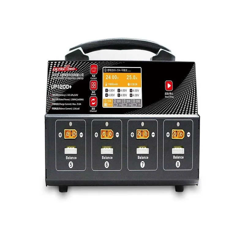 

2020 New Arrival Hot Sale Up1200+ 8 Interface 25a Battery Charger For Uav Plant Aircraft Model