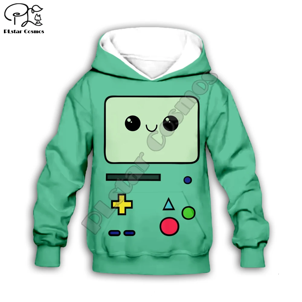 Детские толстовки с капюшоном Adventure Time Beemo футболки 3D принтом модная куртка