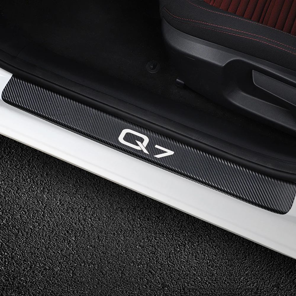 4 шт. автомобильные двери Наклейка для порога Audi Q7 авто защита дверных порогов