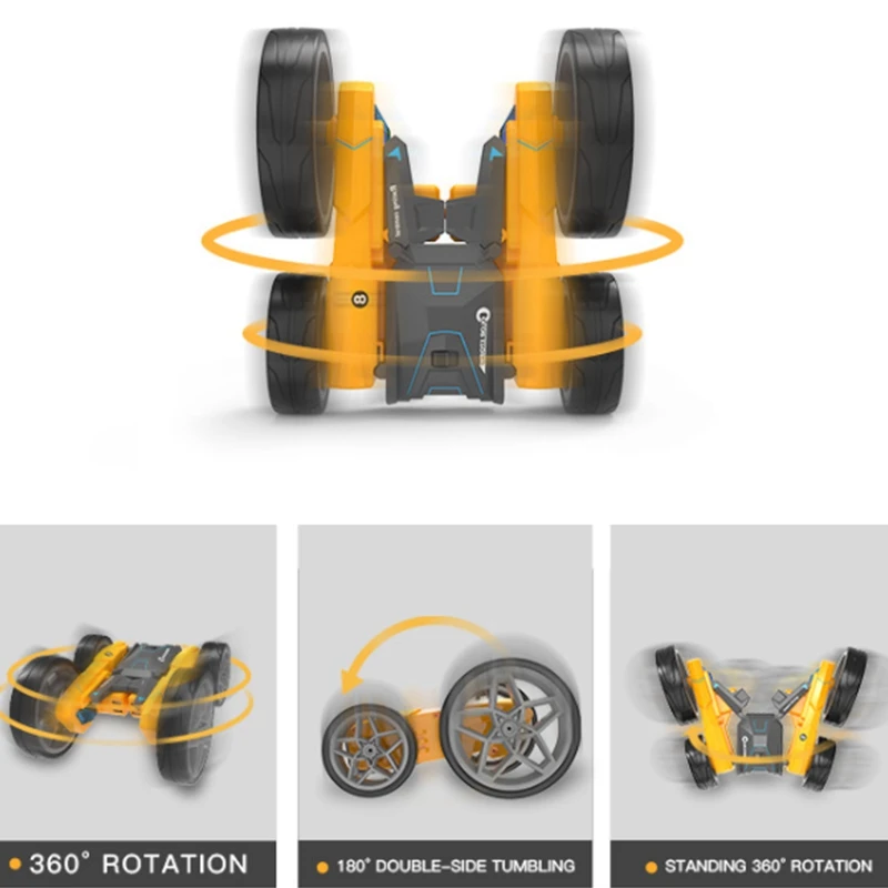 

Remote Control Double-Sided Stunt Car Deformable Long-Lasting Endurance Luminous Children Toy Car