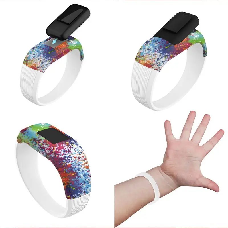 Цветной силиконовый браслет без пряжки ремешок Ремешок для наручных часов
