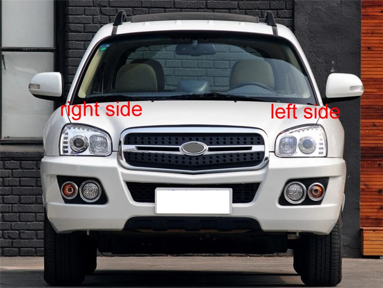 Для hyundai Santa Fe 2001-2006 крышка фары корпус прозрачный абажур маска стекло объектива