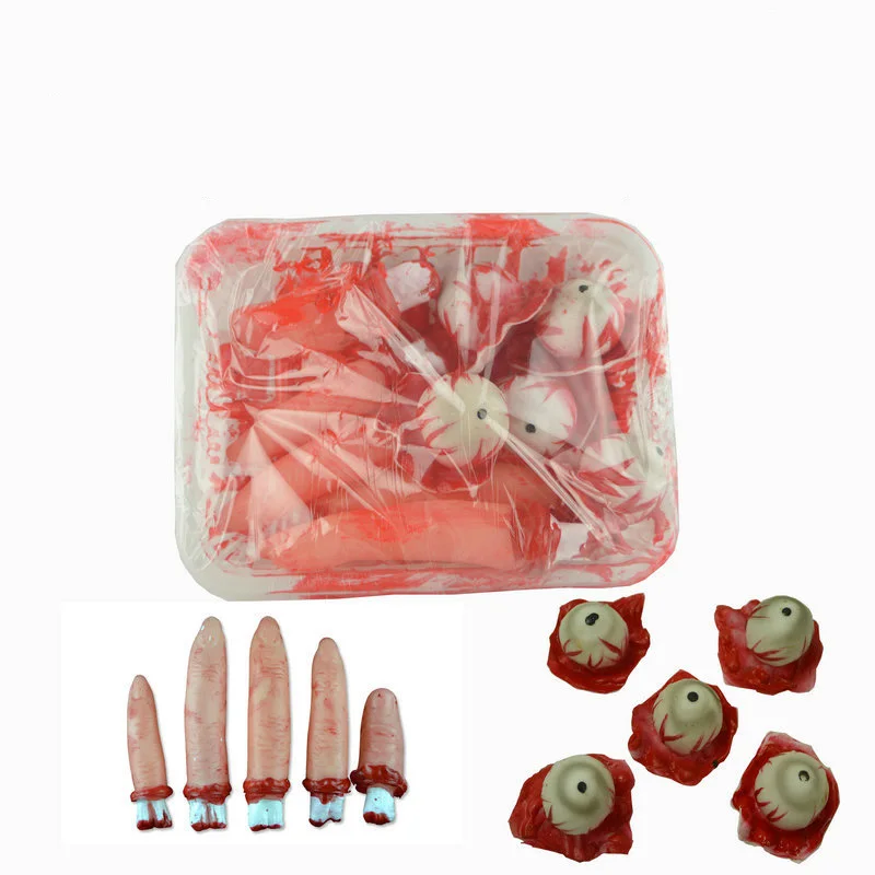 Страшные Декорации для Хэллоуина искусственное сердце сложное Отрубленный