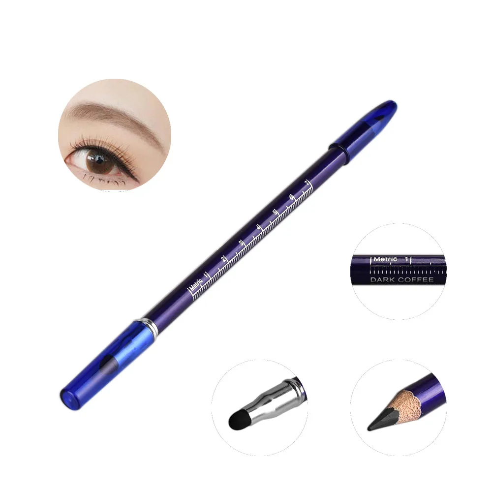 

Водостойкий карандаш для татуажа бровей, маркировочная ручка, темно-кофейная двухсторонняя ручка