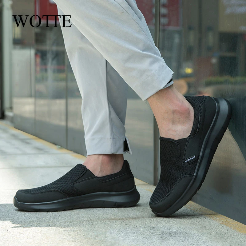 WOTTE/мужская повседневная обувь мужская из дышащего сетчатого материала легкая