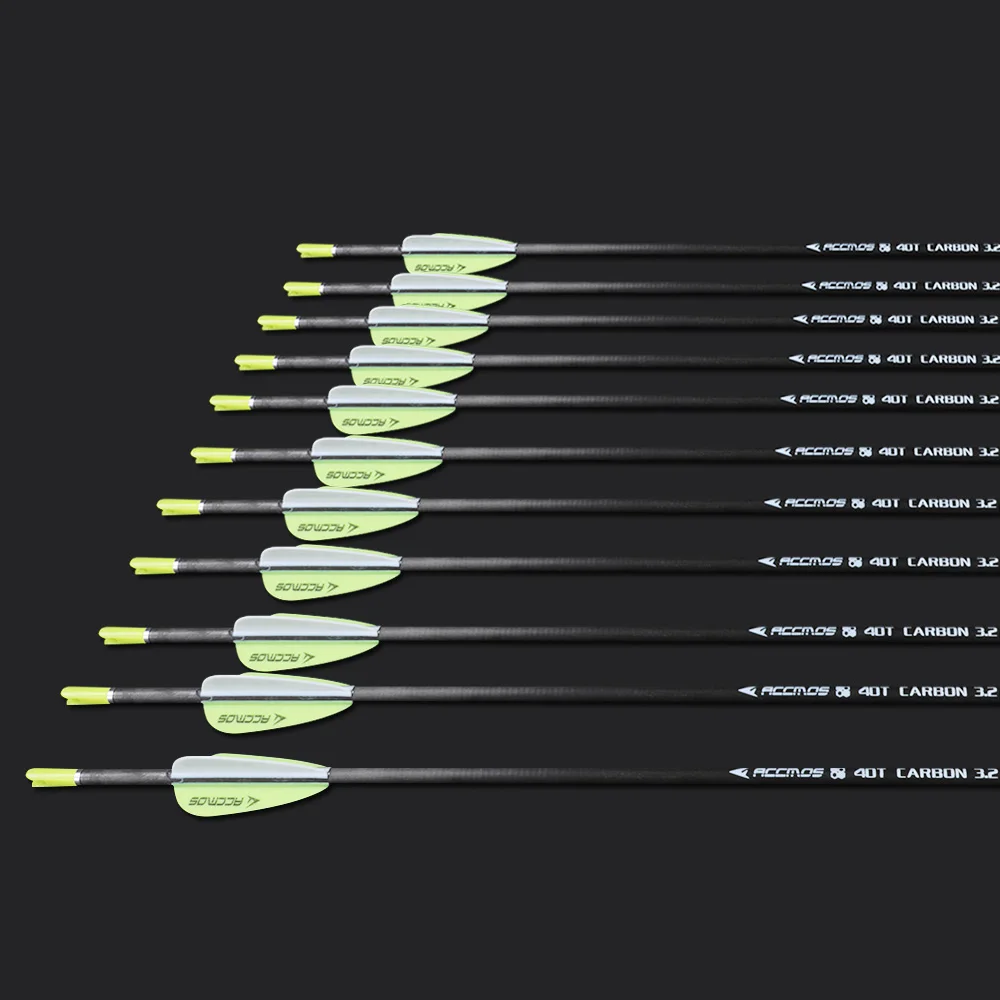 

Hotest ID 3.2mm Carbon Arrow Spine 350 400 500 600 700 800 900 1000 Pure Carbon Archery for Recurve Bow Shooting