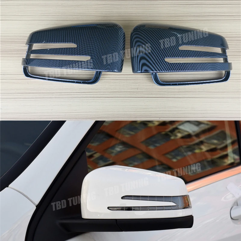 Для Mercedes W204 W212 W207 W176 W218 зеркало из углеродного волокна для Mercedes A B C E S CLS GLK CLS класс
