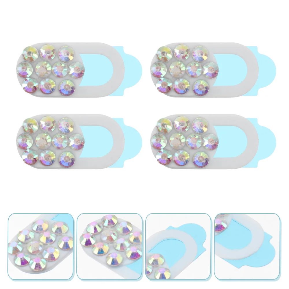 

4Pcs Laptop Webcam Cover Phone Privacy Patch Anti-hacker Laptop Camera Cover