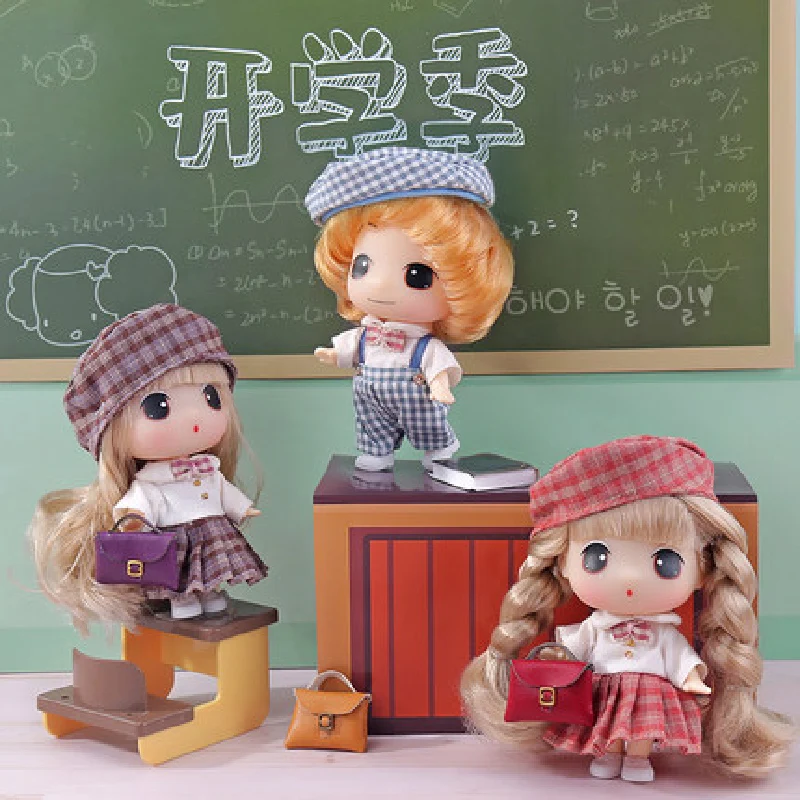 

Ddung Student Series Doll Kindergarten Dolls Genuine Changing Super Cute Mini Gifts for Children Girls'gifts Birthday Present