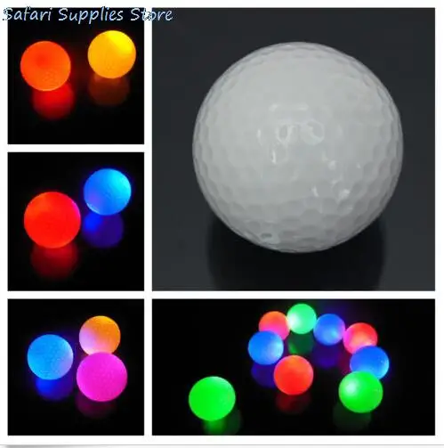 

1Pc Nice Light-up Flashing Night Light Glowing Fluorescence Golf Balls Golfing