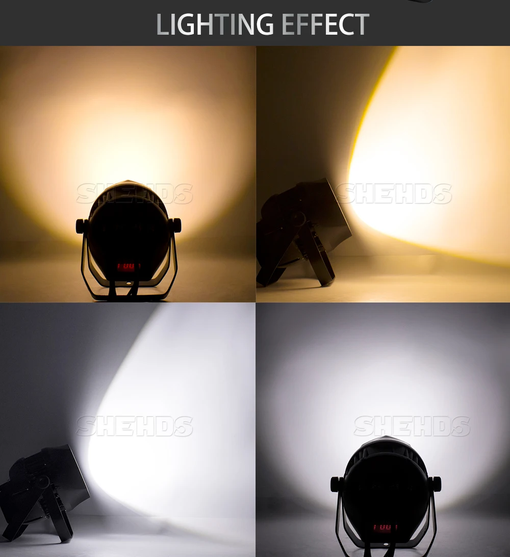 2/4/6 шт. светодиодный Водонепроницаемый 200W Теплый + холодный белый COB LED Par