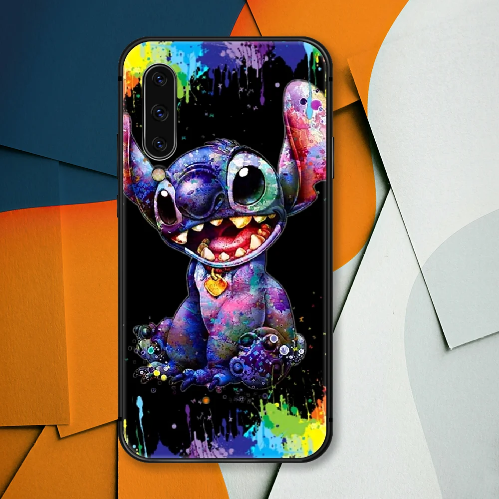 

Cute Cartoon Stitch Couple Phone Case For Samsung Galaxy A 3 5 7 8 10 20 20E 21S 30 30S 40 50 51 70 71 black Shell Luxury Coque