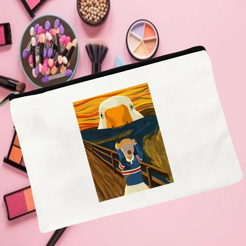 

Women the goose honk Printed Make up bag Fashion Women Cosmetics Organizer Bag for Travel Colorful Storage Bag for Lady Bag