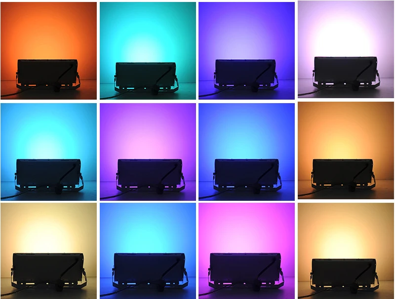 Рождественские Уличные светильники 50 Вт RGB Светодиодный прожектор Водонепроницаемый отражатель освещение IP65 Сад RGB прожектор AC 220V 240V