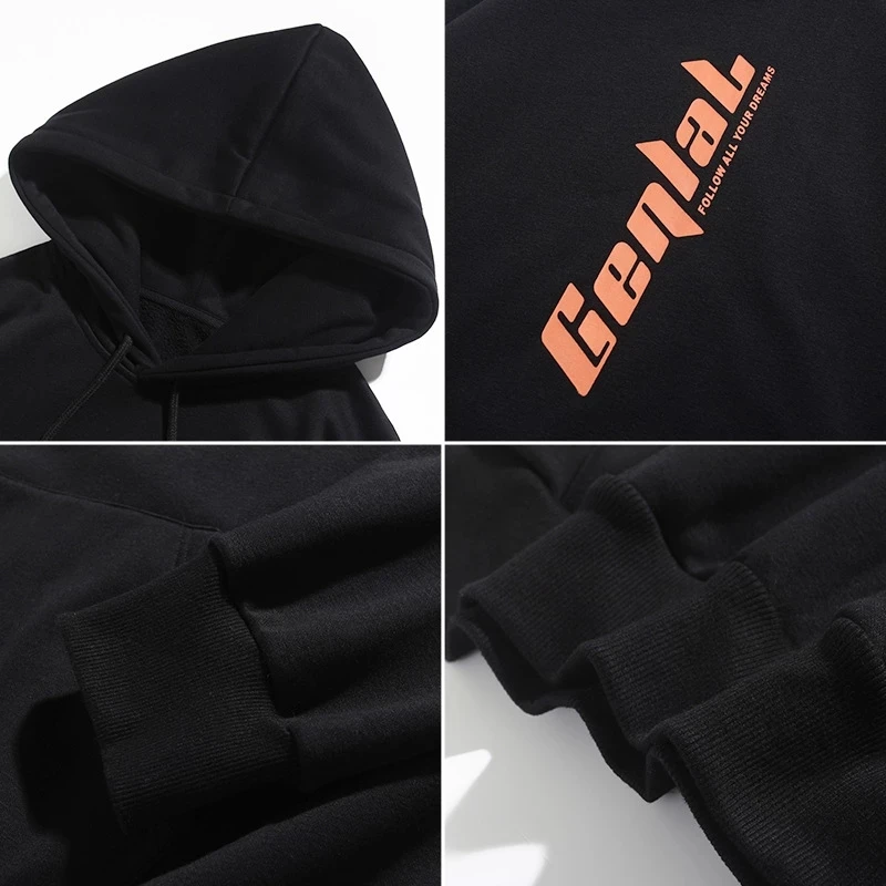 

"2020 Fall Spring Men's Thick Hoodie Printed Hip Hop Hoodie Letter Casual Hoodie Style" Autumn