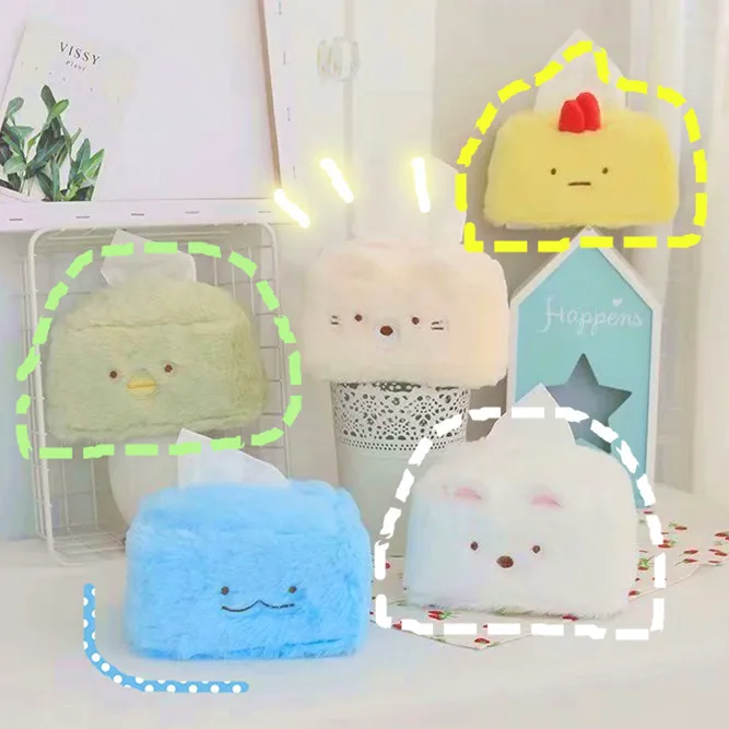 Мультяшная плюшевая игрушка Sumikko Gurashi коробка для салфеток бумажные полотенца
