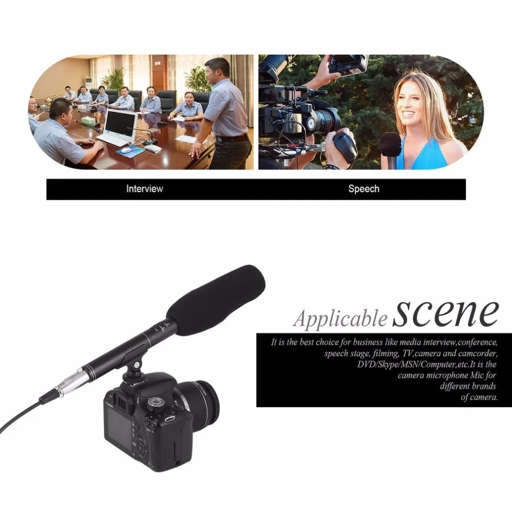 Microfoon мини аудио микрофон для компьютера мобильного телефона DSLR камеры