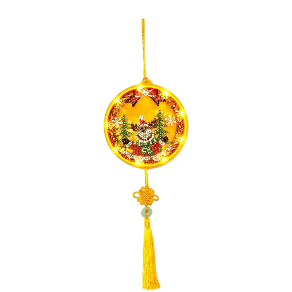 Новый 2020 алмазная живопись светодиодный светильник Санта Клаус 5D вышивка пейзаж