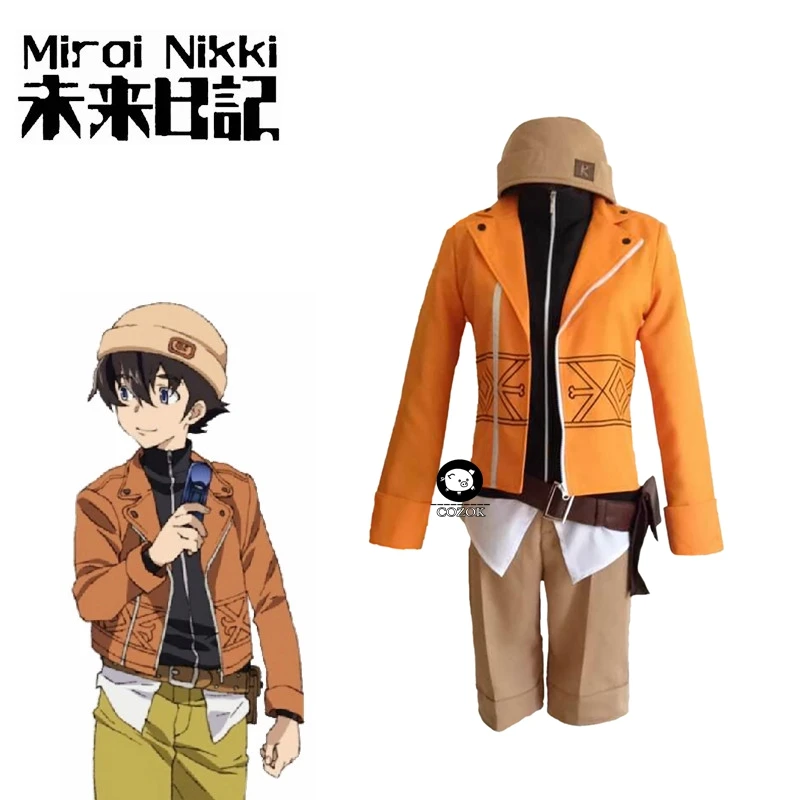 

Mirai Nikki Future Diary amano Yukiteru Action Figure Uniform Suit Cosplay Anime Future Diary amano Yukiteru Halloweens Costume