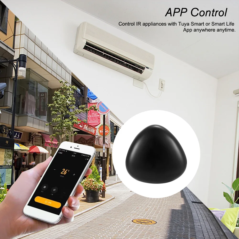 

WiFi-IR Remote IR Control Hub WiFi Enabled Infrared Universal Remote Controller For Air Conditioner TV Set Top Box Voice Control