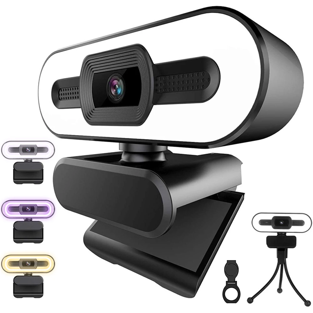 

2K Webcam FHD Web Camera Study Chat Work PC Laptop Desktop USB With Microphone WebCamera Home For Youtube Ins Face Tiktok Live