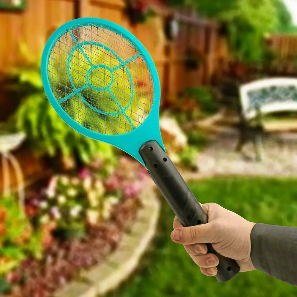 

2021 New Electric Fly Insect Bug Zapper Bat Racket Swatter Bug Mosquito Wasp Pest Killer Household Batteryable Mosquito Killer