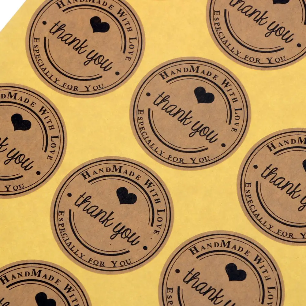 Спасибо наклейка для рукоделия Упаковка подарков ручной работы украшение сделай
