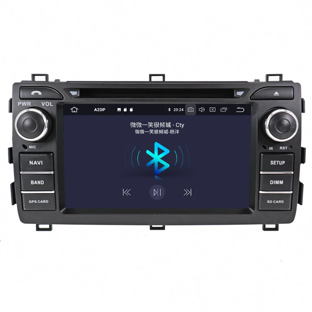 Android 9,0 4+ 64GB Автомобильный dvd-плеер gps навигация для Toyota Auris 2013 авто радио головное устройство Satnav мультимедиа recoder