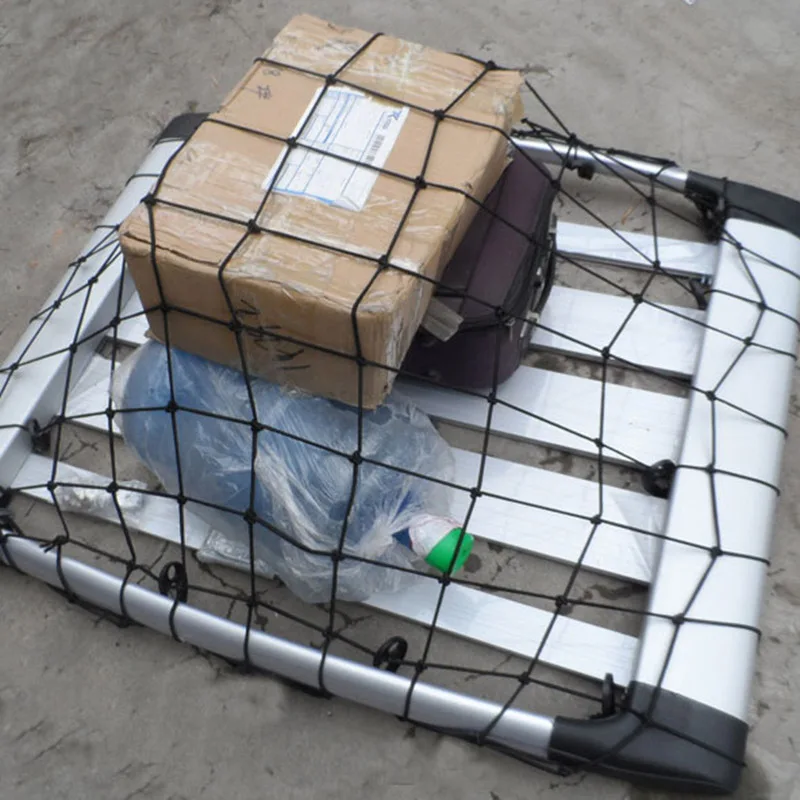 Универсальная черная Автомобильная сетка для багажа на крыше 95 х155см 10