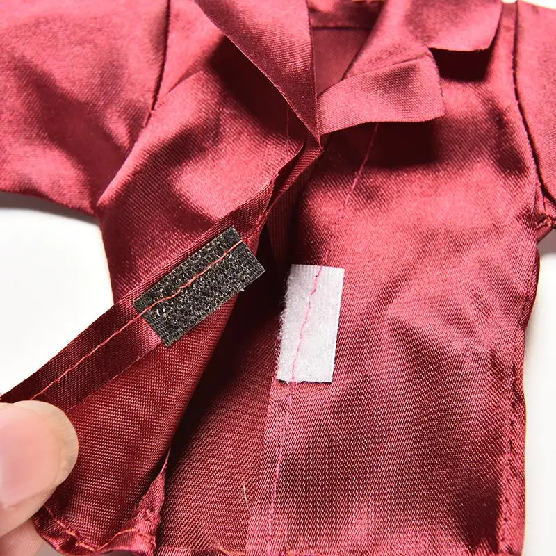 

1 Set For Ken Dolls Clothing Wine Red Shirt Coat Pants Clothes Suit