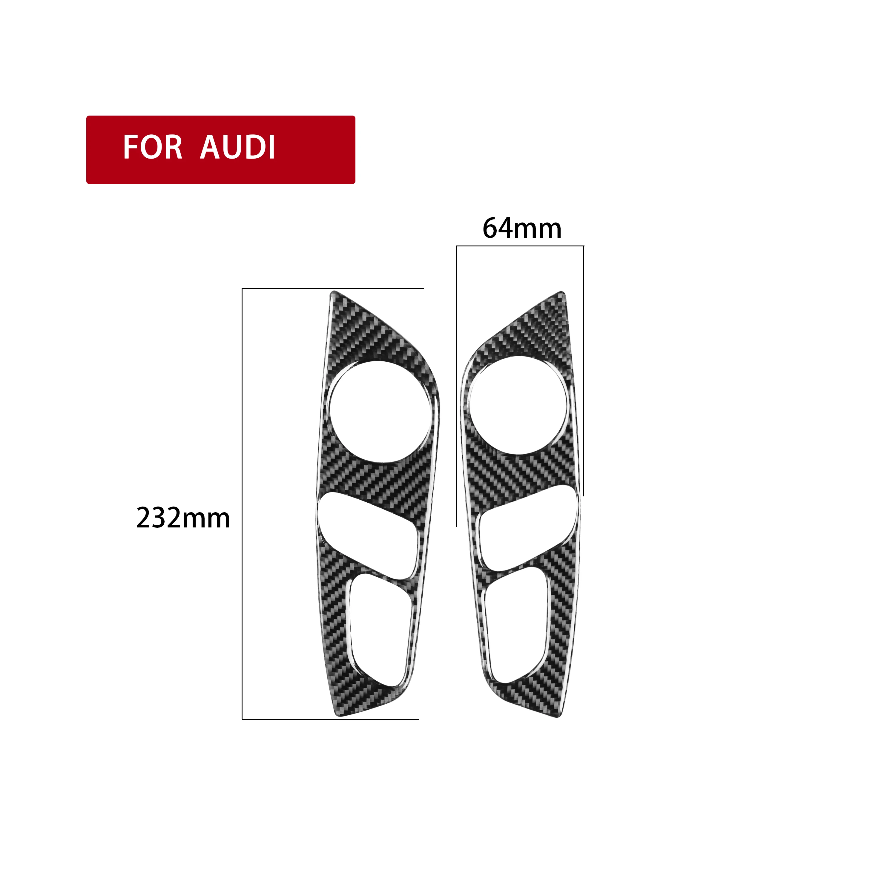 

For AUDI Q7 2008-2015 Carbon Fiber Interior Seat Adjustment Panel Decoration Sticker Car Accessories