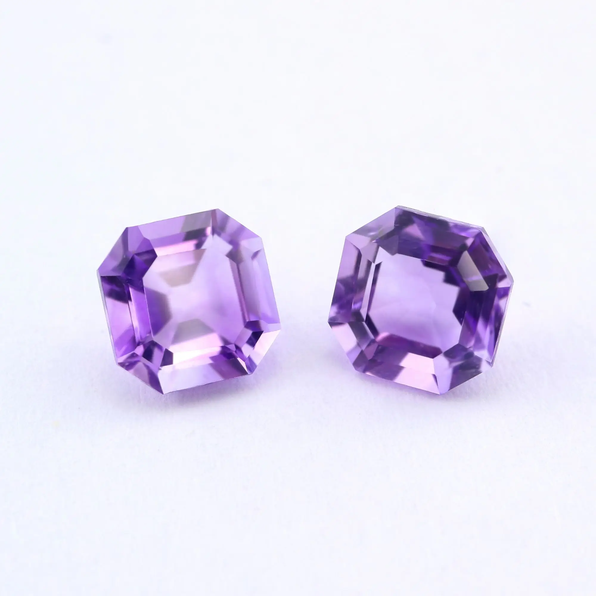

1Pcs Natural Purple Amethyst February Birthstone Asscher Faceted Loose Gemstone Nature Semi Precious Stone DIY Jewelry 4160026