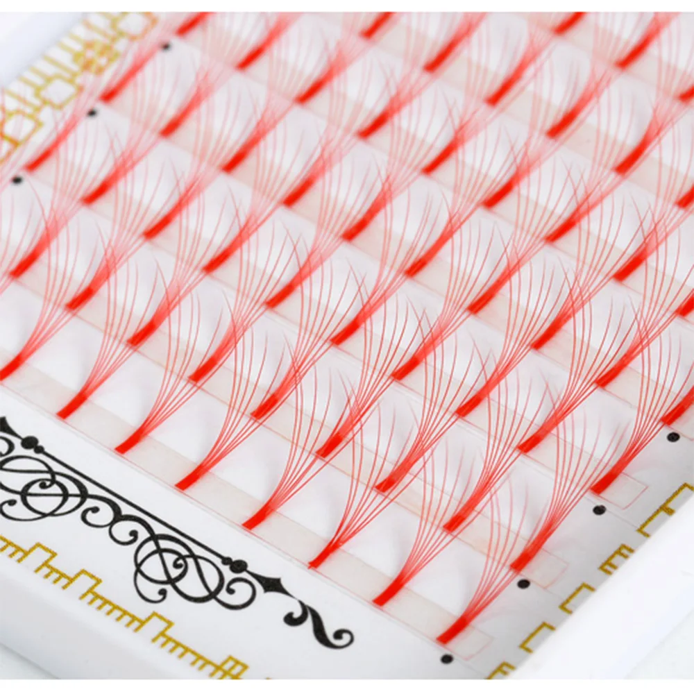 Привитые красные флисовые ресницы очень мягкие натуральные норковые бархатные