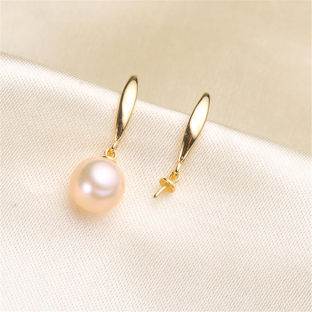 Серьги-гвоздики из серебра 925 пробы с жемчугом