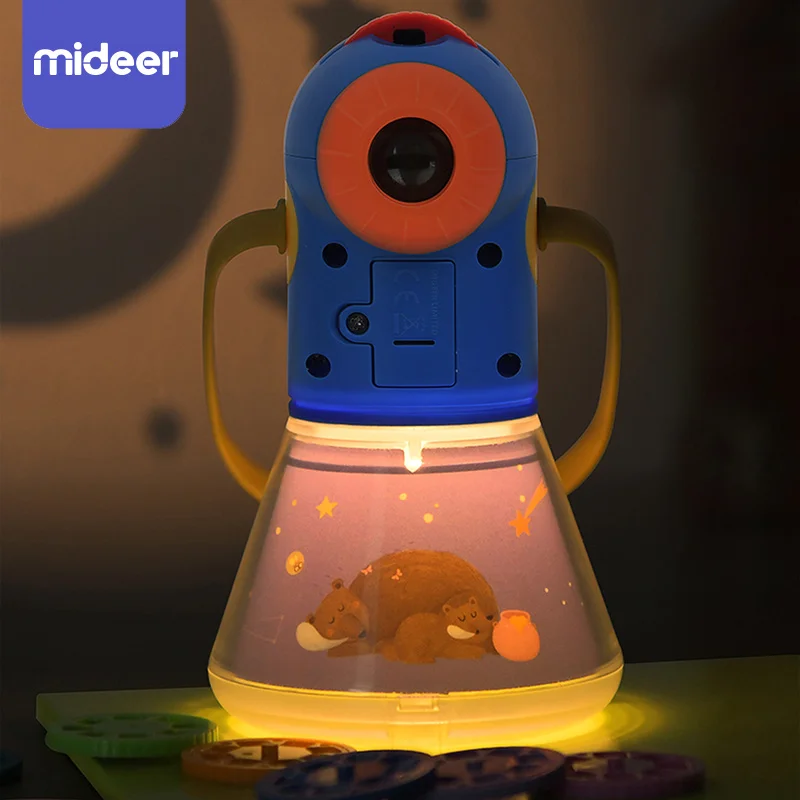 Proyector de caleidoscopio para ni&ntilde;os, linterna de juguete para cuentos, pasamanos, luz nocturna, Galaxia, dibujos animados, juguetes educativos para beb&eacute;s-2
