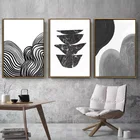 Цветная Геометрическая абстрактная картина в скандинавском стиле с изображением дверей и больших гор, Настенная картина, постер, украшение для гостиной