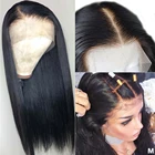 Человеческие волосы на сетке, передний парик, предварительно выщипанные Детские волосы, 150% плотность, Remy, бразильские прямые волосы 13x 4, парики из человеческих волос на сетке спереди