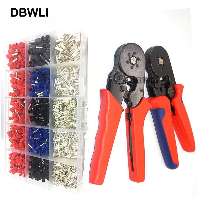 1530PCS Wire Terminal Crimp Connector plier set Insulated terminator Uninsulated End Ferrules | Обустройство дома
