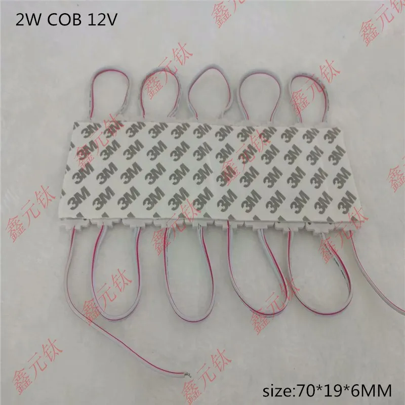 2W COB светодиодный модуль, белый теплый белый декоративный светильник, рекламная лампа, светящееся слово, подсветка, астигматизм, 20 шт./партия