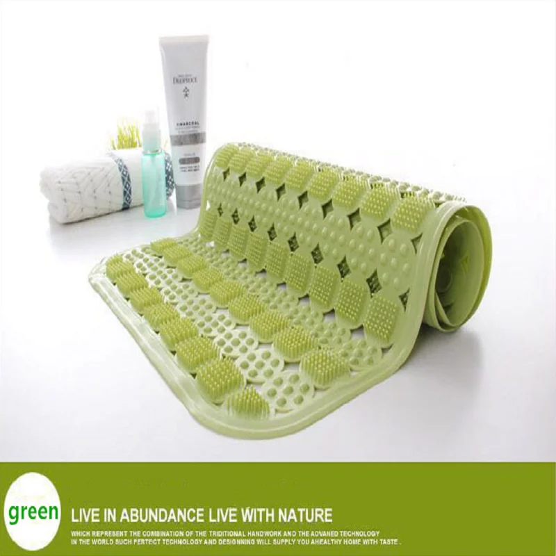 

Bathroom non-slip mat bath shower large size with suction cup massage foot pad toilet sanitary water floor mat bath rug yeezy